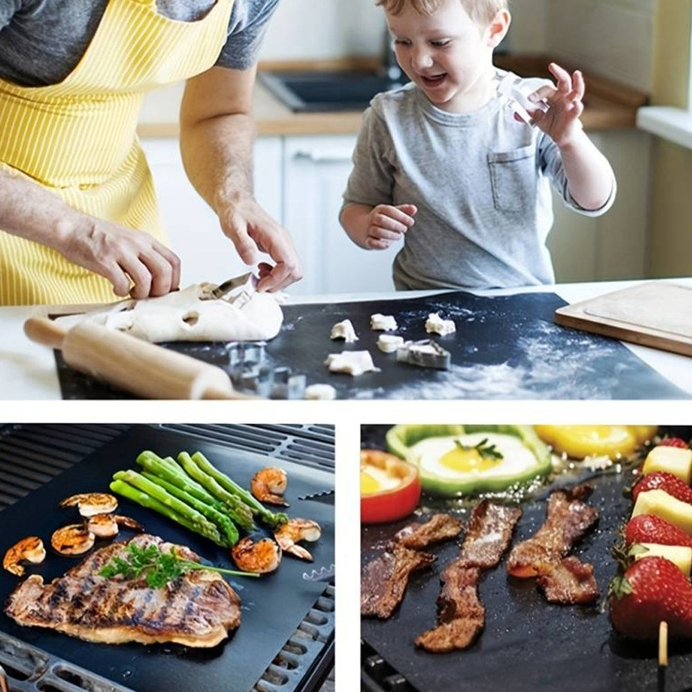 Gjenbrukbar Teflon bakematte 40x33 cm – Sett med 5 | Skanto
