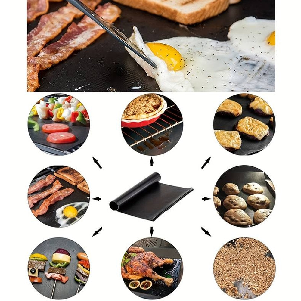 Gjenbrukbar Teflon bakematte 40x33 cm – Sett med 5 | Skanto