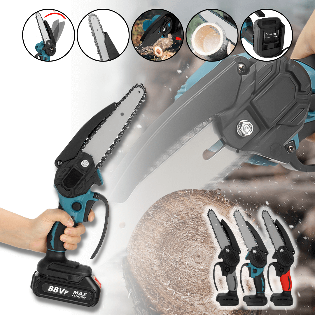 Norvo | Stormblade Elektrisk Mini Kjedesag – Lett 1200W Beskjærer for 18V Makita Batterier