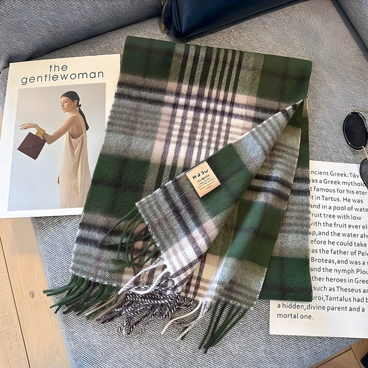 Skanto | Stylish British Checked Cashmere Women's Winter Scarf - Victoria