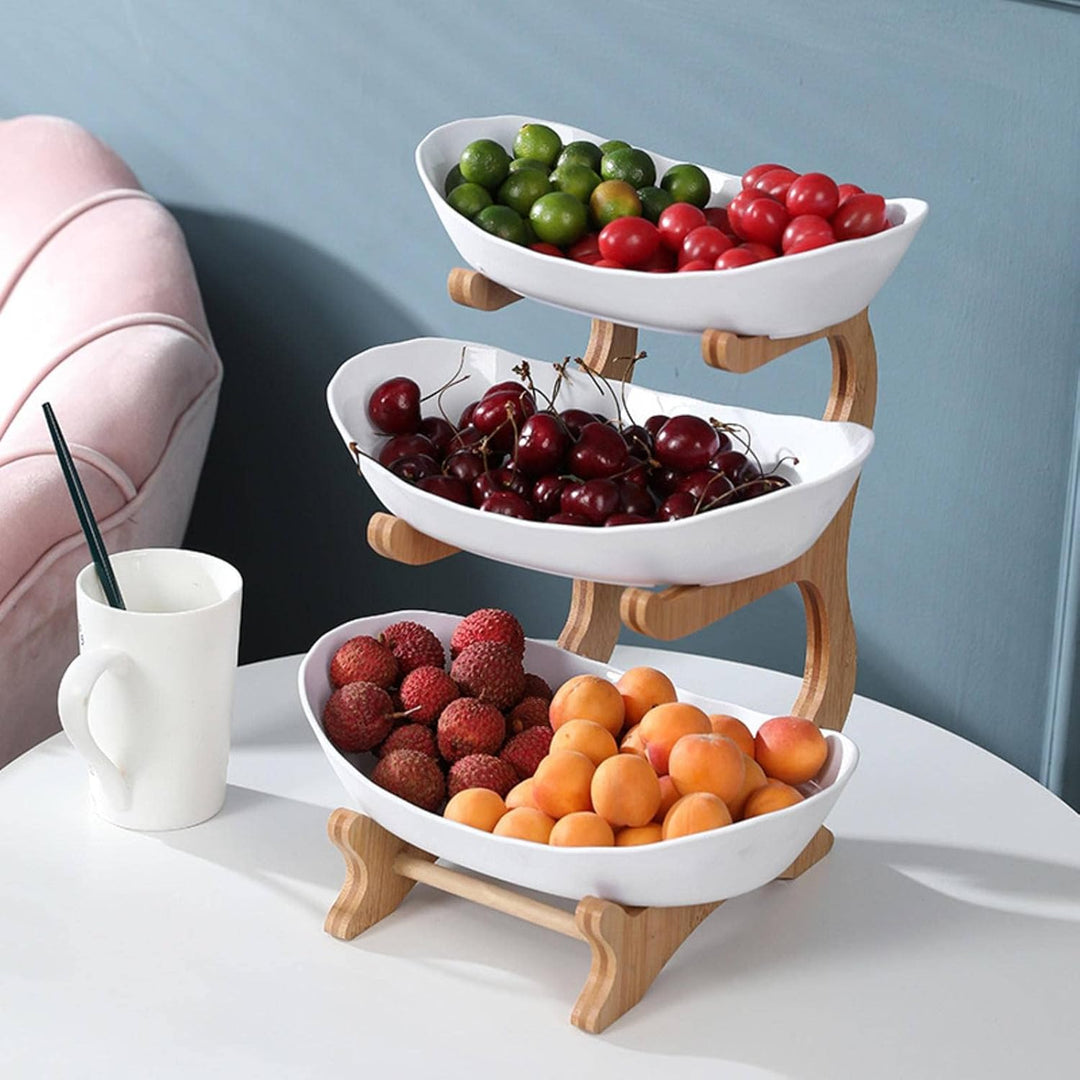 Skanto | Stilig Metall Fruktstativ med 2 eller 3 Tier - StackFruit