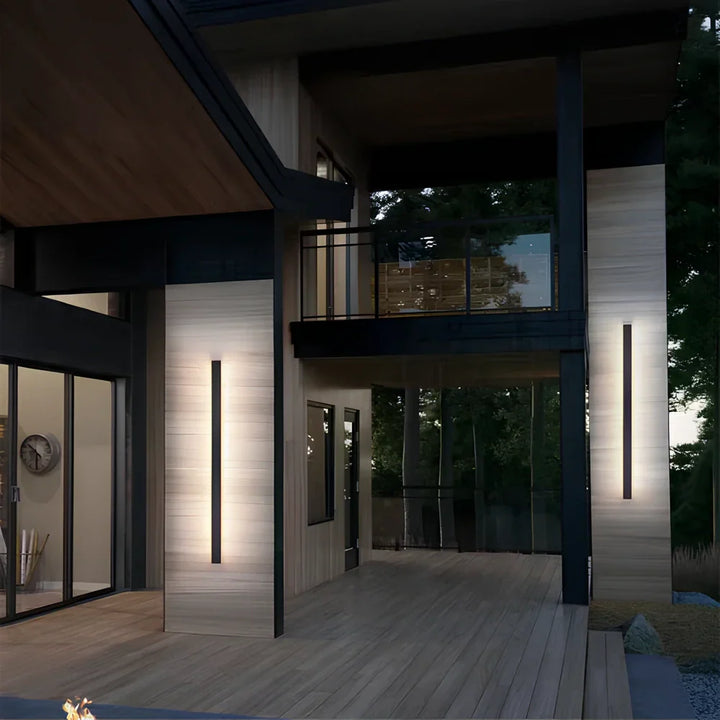 Skanto | Utendørs Vegglampe Svart Aluminium LED Armatur