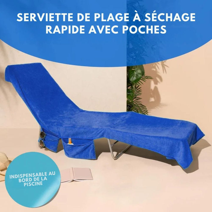 Skanto | Sunlounge Håndkle – Rutsjebeskyttelse med sidelommer