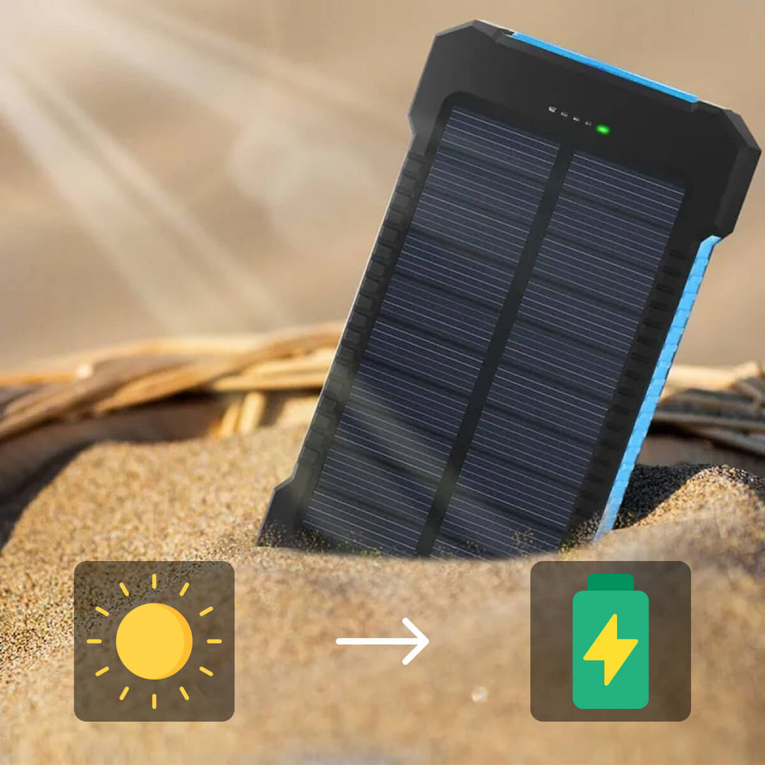 Skanto | SUNVAULT MAX – Vanntett solenergi-bank med 30000mAh kapasitet