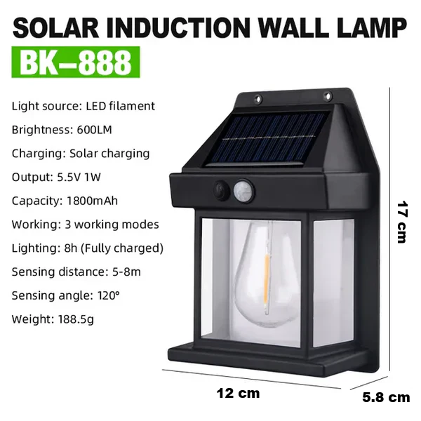 Skanto | Bærekraftig Solvegglampe - Solaris