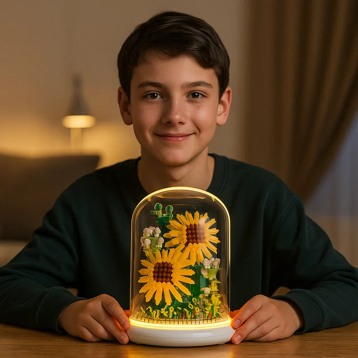 Skanto | Noble Byggestein Blomst i Glass