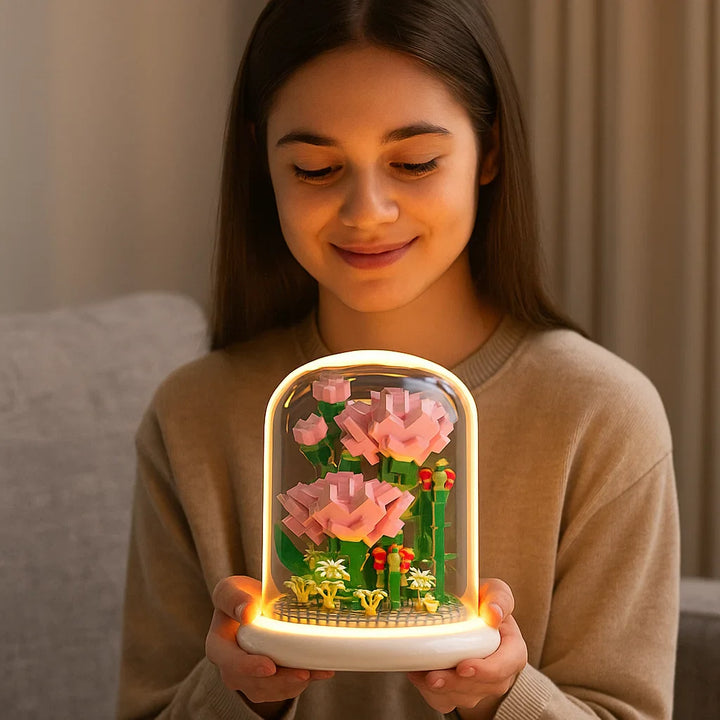 Skanto | Noble Byggestein Blomst i Glass