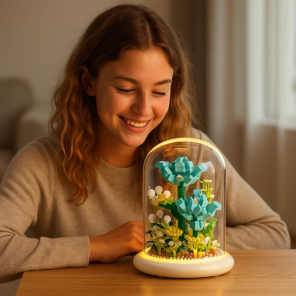 Skanto | Noble Byggestein Blomst i Glass