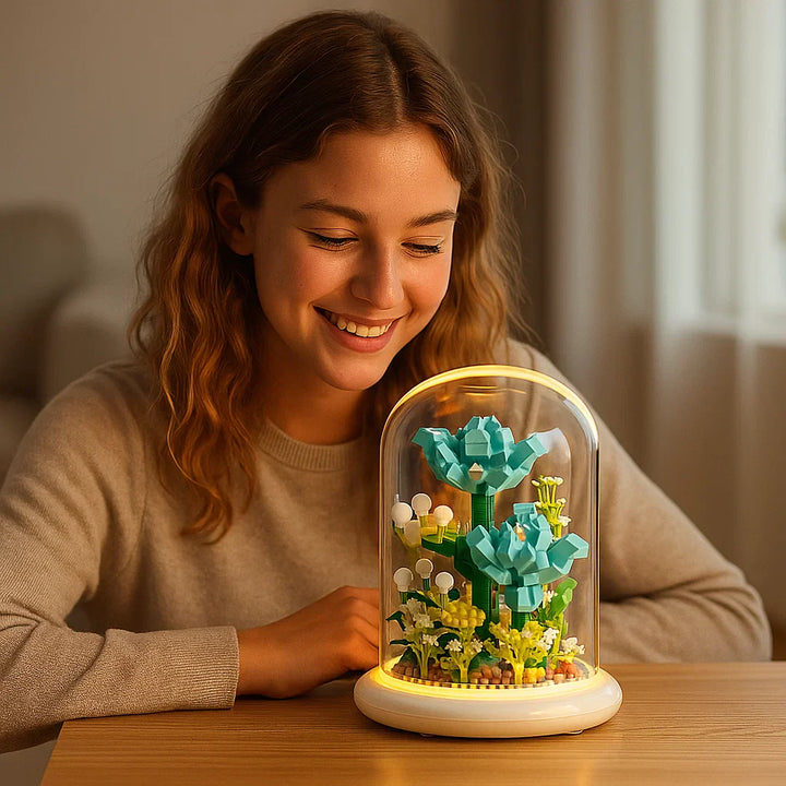 Skanto | Noble Byggestein Blomst i Glass