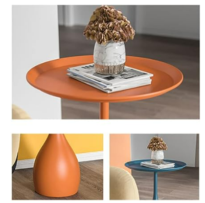 Skanto | Beef Metal Bord med Base Middelaldersk Sidebord i Moderne Stil