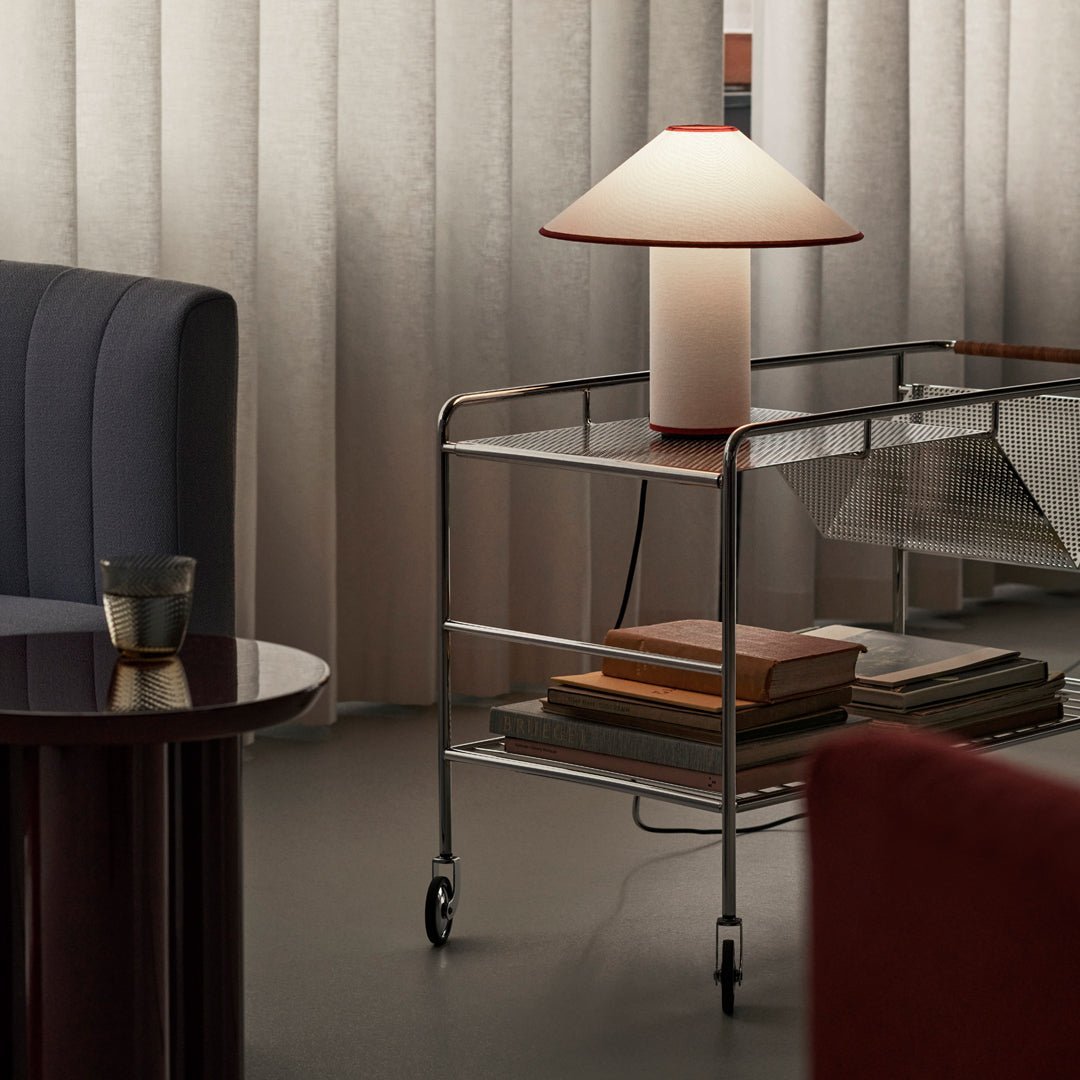 Skanto | Bordlampe med tekstilskjerm – Lunara