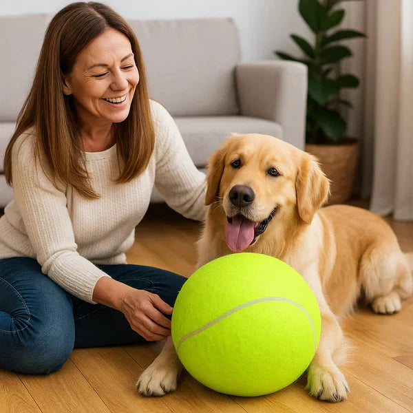 Ekstra stor tennisball for hunder Skanto