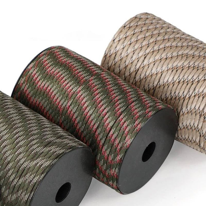 Skanto | TERRASTRONG – 100m Militærkvalitet 9-Kjerne Paracord for Overlevelse & Utendørsbruk