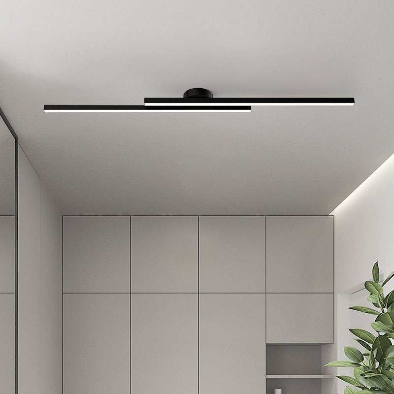 Skanto | Nedsenkede svarte LED-striper av lang lengde