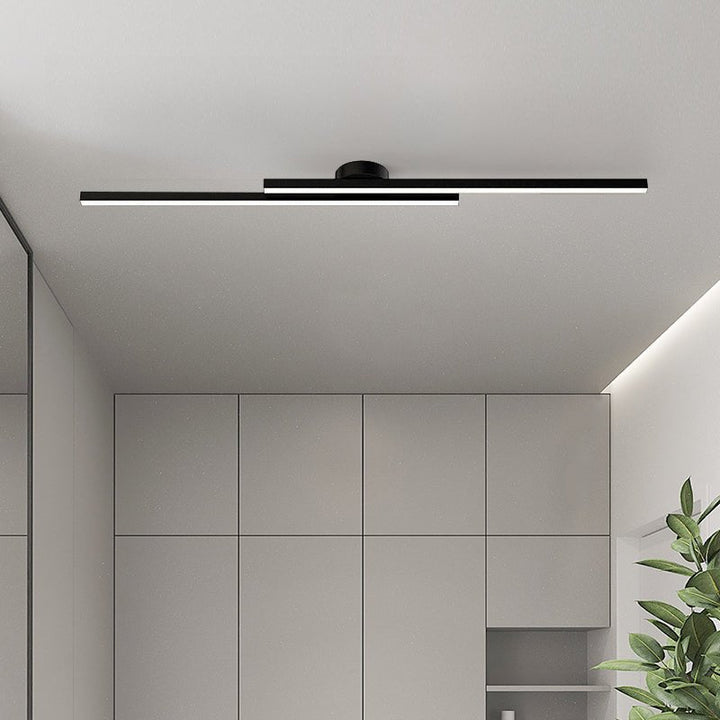 Skanto | Nedsenkede svarte LED-striper av lang lengde