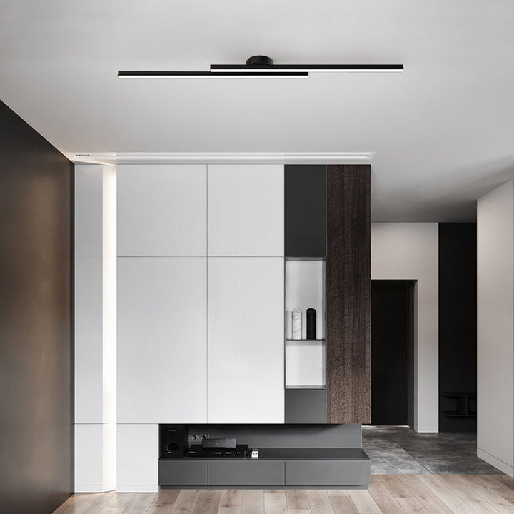 Skanto | Nedsenkede svarte LED-striper av lang lengde