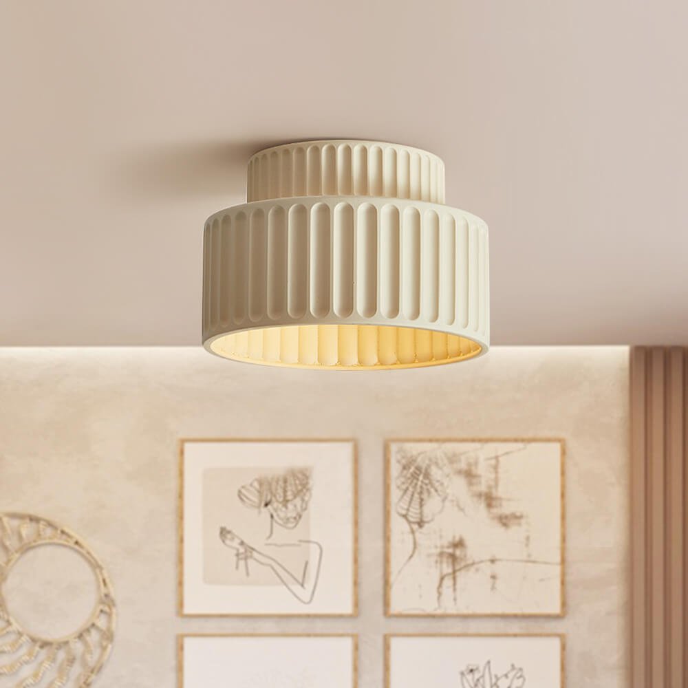 Skanto | Nordic Taklampe laget av keramikk i kremfarge