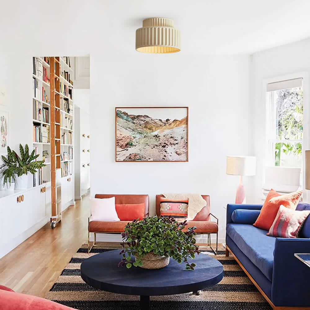 Skanto | Nordic Taklampe laget av keramikk i kremfarge