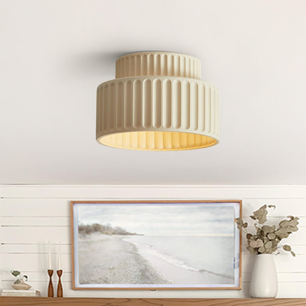 Skanto | Nordic Taklampe laget av keramikk i kremfarge
