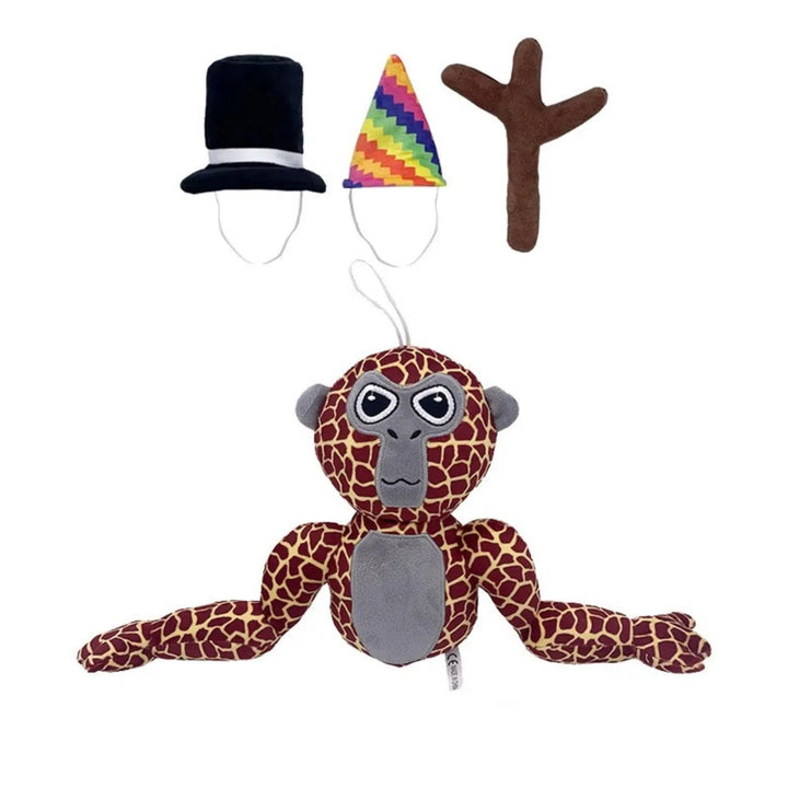 Skanto | Fargerik Monkey Plush Figur