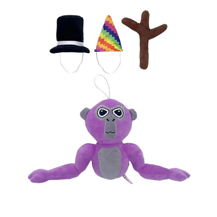 Skanto | Fargerik Monkey Plush Figur