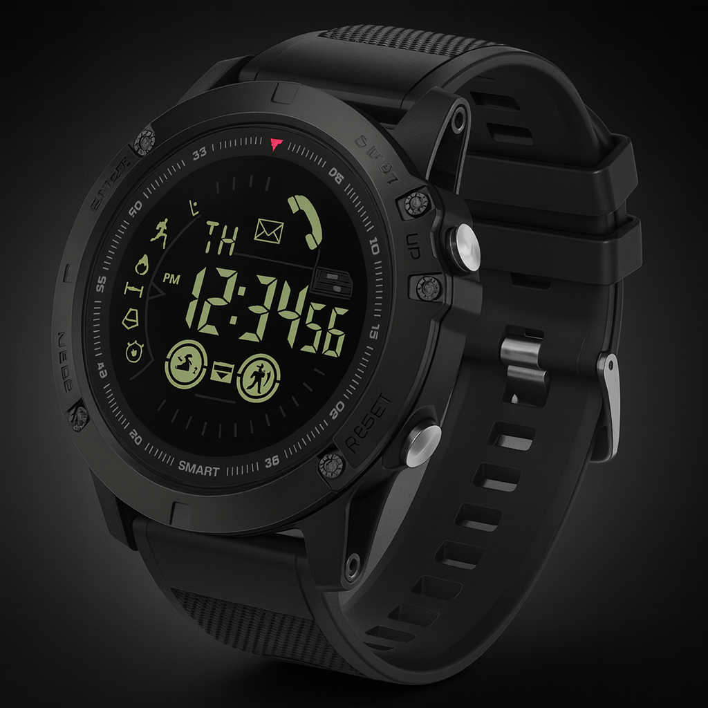Skanto | Smartklokke Robust Vanntett Militær Design