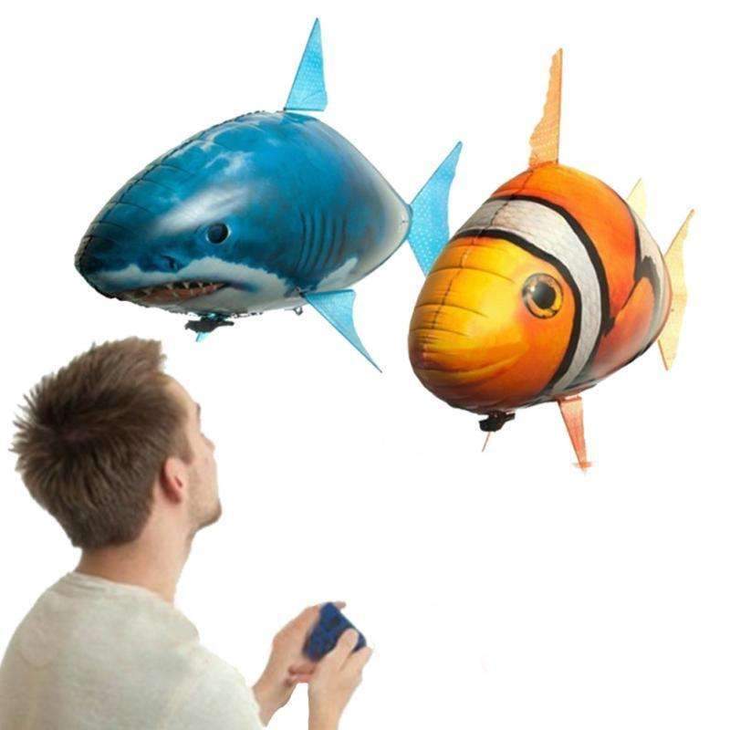 Skanto | Fjernkontroll Flyvende Fisk Ballonger - Hot Morsom Svømming Gjennom Luften!