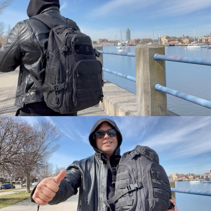 35L Utendørs Taktisk Ryggsekk med Molle System og Laptop Oppbevaring | Skanto