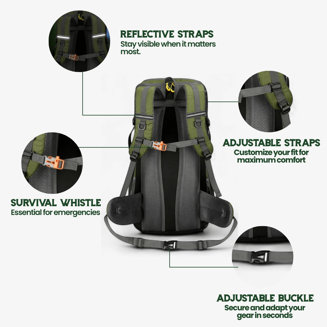 Skanto | TRAILPRO 50L – Tursekk med pustende rygg og smart lagring