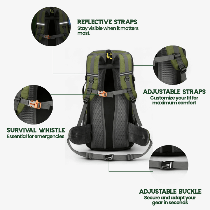 Skanto | TRAILPRO 50L – Tursekk med pustende rygg og smart lagring