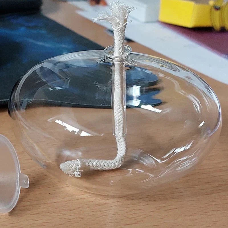 Skanto | Gjennomsiktig Oljelampe Laget av Glass som Lysestake