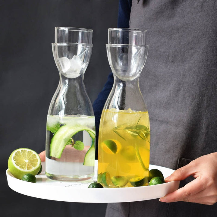 Transparent Glass Cup Creative Glass Heat-Resistant Cold Water Jug | Skanto