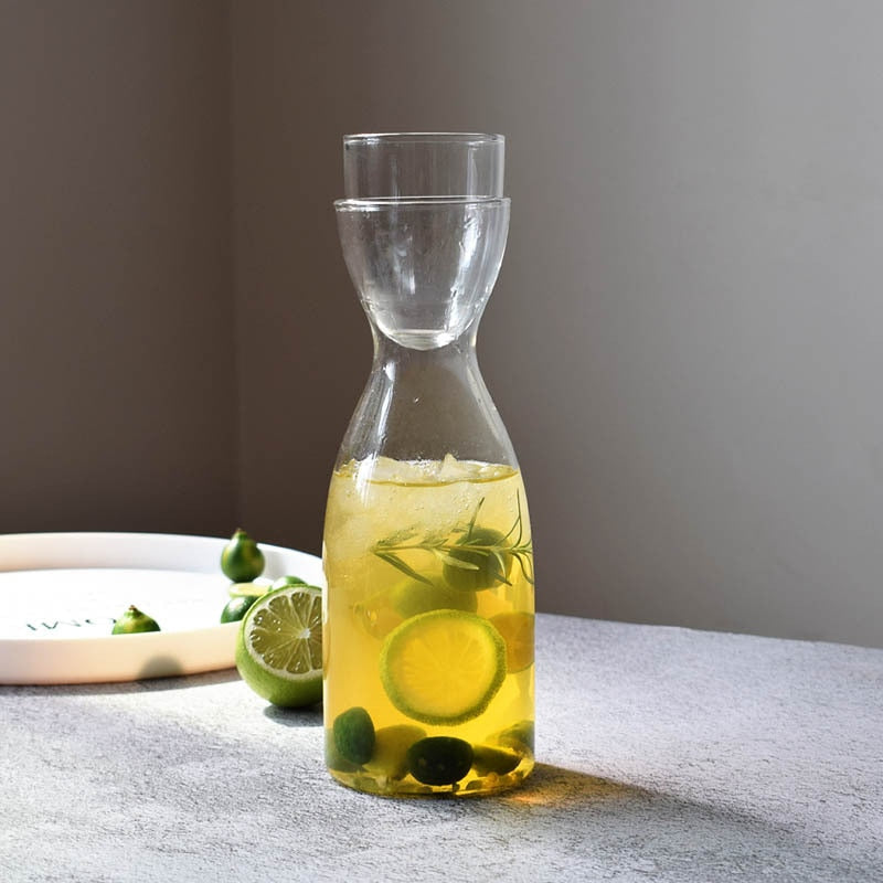 Transparent Glass Cup Creative Glass Heat-Resistant Cold Water Jug | Skanto