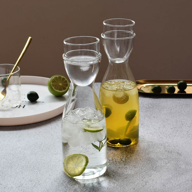 Transparent Glass Cup Creative Glass Heat-Resistant Cold Water Jug | Skanto