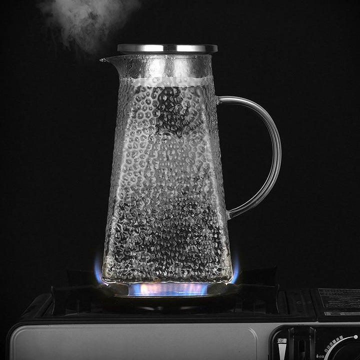 Transparent Glass Tea Kettle With Filter | Skanto