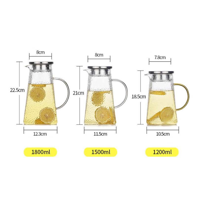 Transparent Glass Tea Kettle With Filter | Skanto