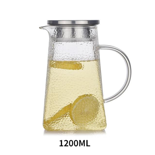 Transparent Glass Tea Kettle With Filter | Skanto