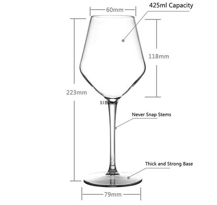 Transparent Bruddfrie Silikon Plast Vin Glass Goblet Kopper | Skanto
