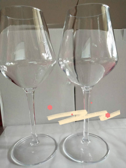 Transparent Bruddfrie Silikon Plast Vin Glass Goblet Kopper | Skanto