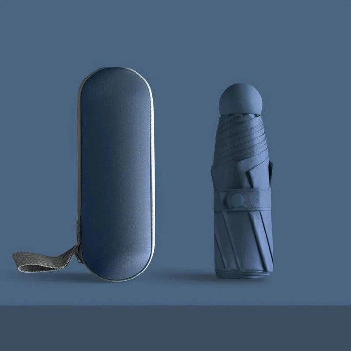 Skanto | Reiseparaply Kompakt Lett Portable UK Sterk Vanntett Sammenleggbare Paraplyer Med 6 Ribbe Reinforced