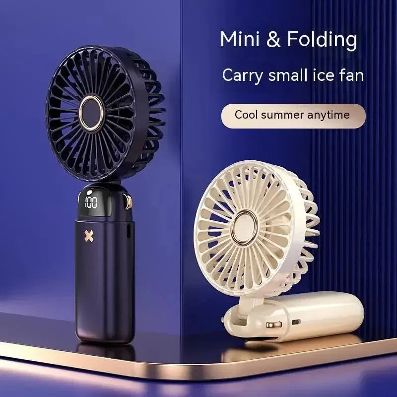Aromaterapi Håndholdt Mini Vifte – Sammenleggbart, Bærbart & USB-oppladbart | Skanto