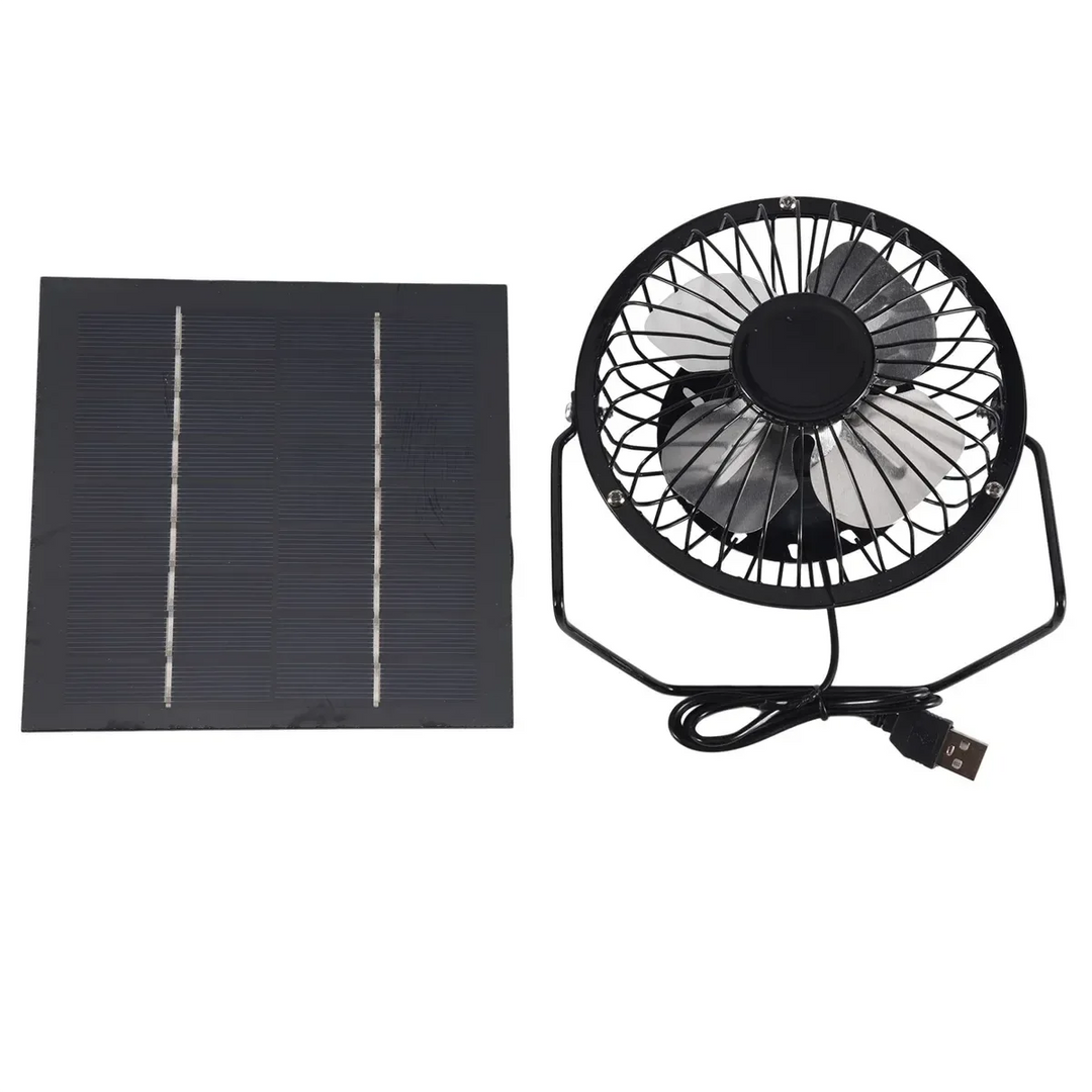 Mini solardrevet ventilasjonsvifte – 5W bærbar avtrekksvifte for kontorer og utendørs | Skanto