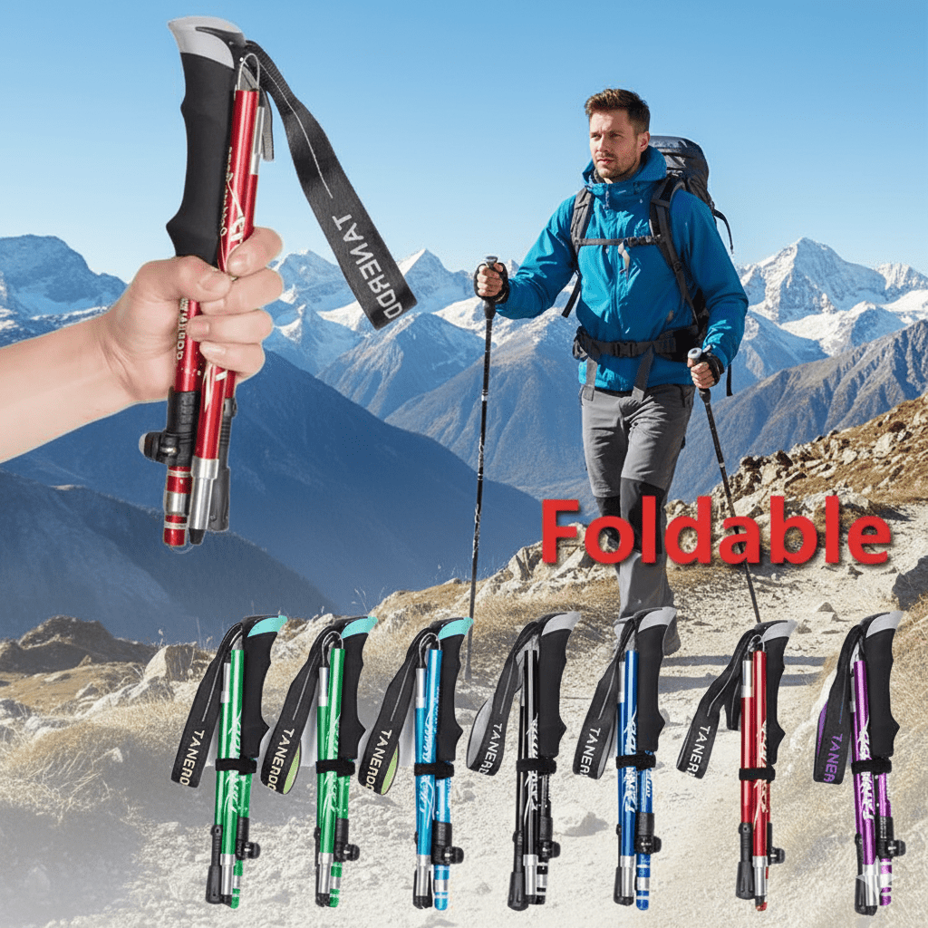 Skanto | TREKLIGHT POLER – Ultralette sammenleggbare turstenger for fotturer og camping