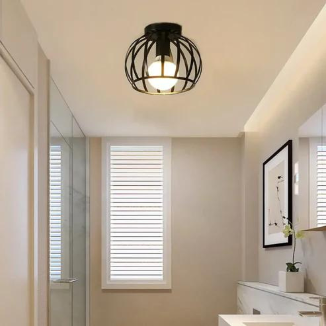 Skanto | Trendy Industriell Taklampe med Åpent Design – ForgeLight