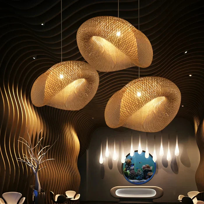 Frendorf | Trendy Rattan Pendellampe - NaturGlow