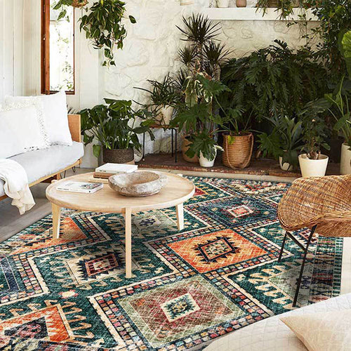 Skanto | Områdeteppet Tribal Polyester Vaskbart Non Slip