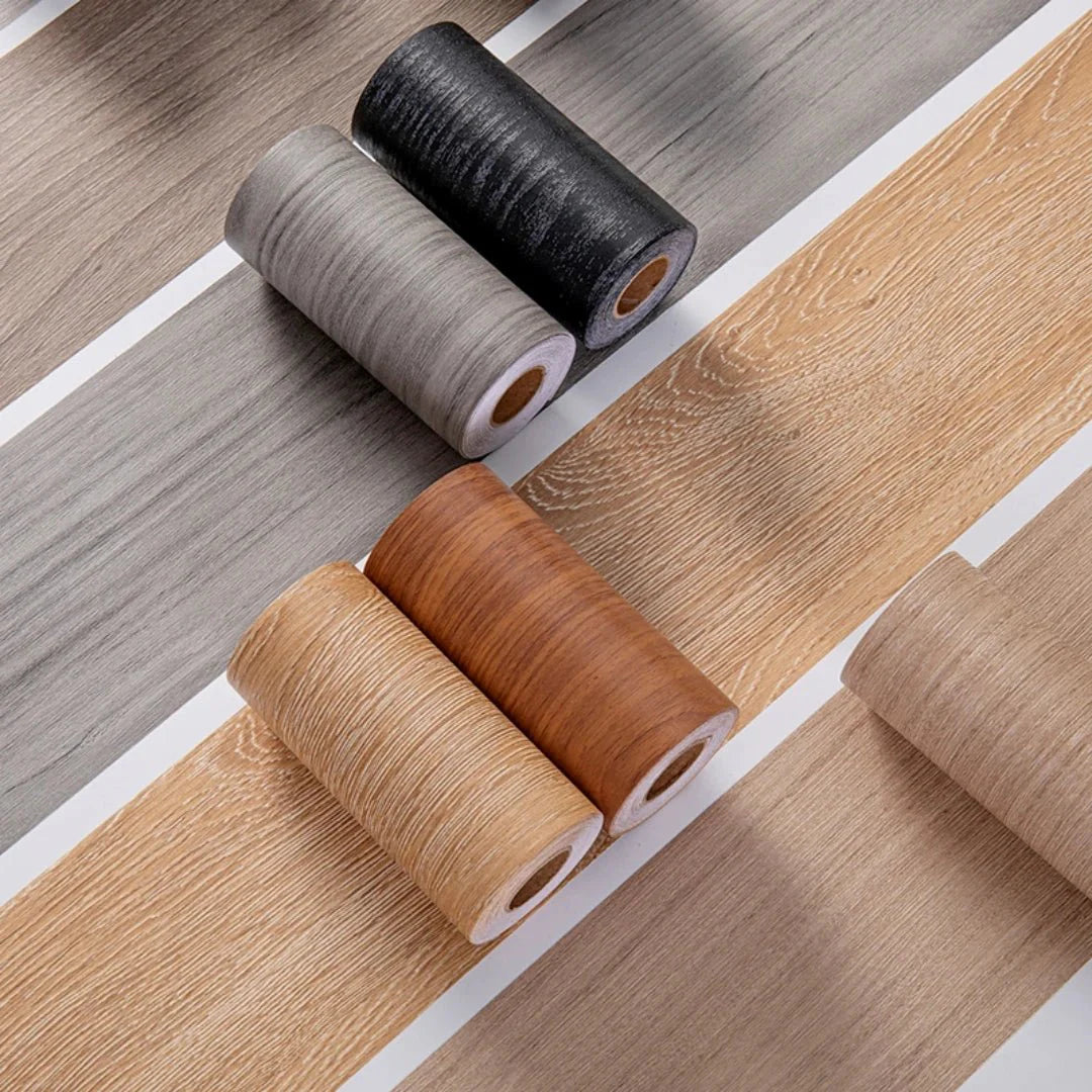 Skanto | CasaForm Premium Skirting Trim | Holdbare PVC trefiberveggbase klistremerker for moderne dekorasjon
