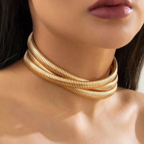 Skanto | Trippel Lag Stable Chunky Choker Halskjede