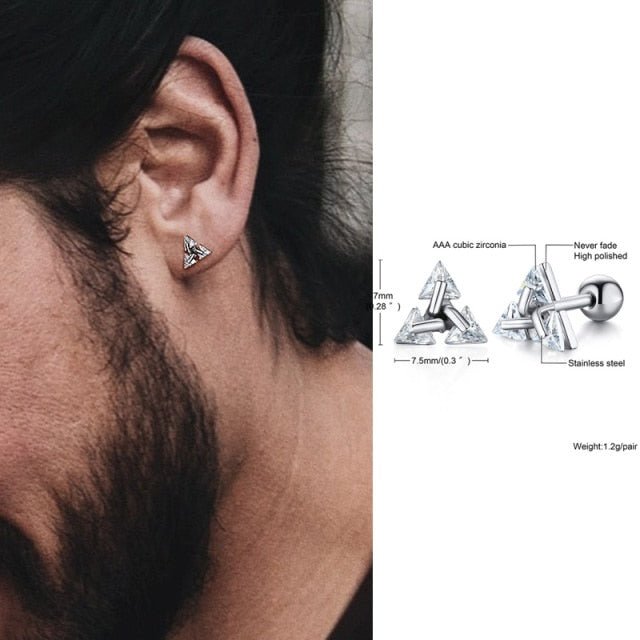 Skanto | TRISILVER – Triangeløreringer med push-back-lås, lett og moderne design