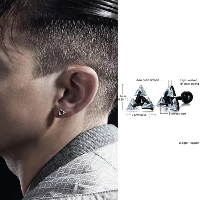 Skanto | TRISILVER – Triangeløreringer med push-back-lås, lett og moderne design